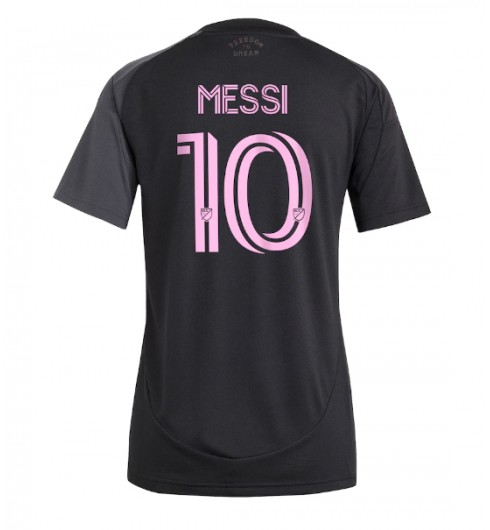 Ženske Nogometnih dresov Inter Miami Lionel Messi #10 Gostujoči 2025-26 Kratki rokavi Ženske Nogometnih dresov Inter Miami Lionel Messi #10 Gostujoči 2025-26 Kratki rokavi